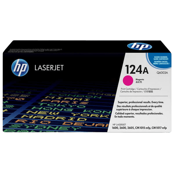 HP Original 124A Q6003A magenta toner | Indhold: 2000 sider