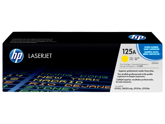 HP Original 125A CB542A gul toner | Indhold: 1400 sider