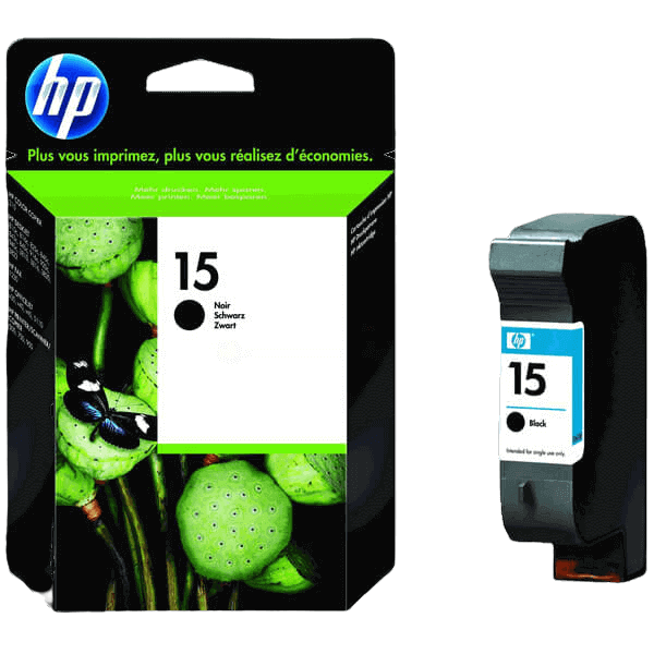 HP Original 15 C6615DE sort blækpatron | Indhold: 400 sider