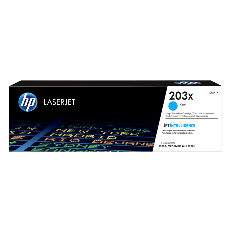 HP Original 203X CF541X XL cyan toner | Indhold: 2500 sider