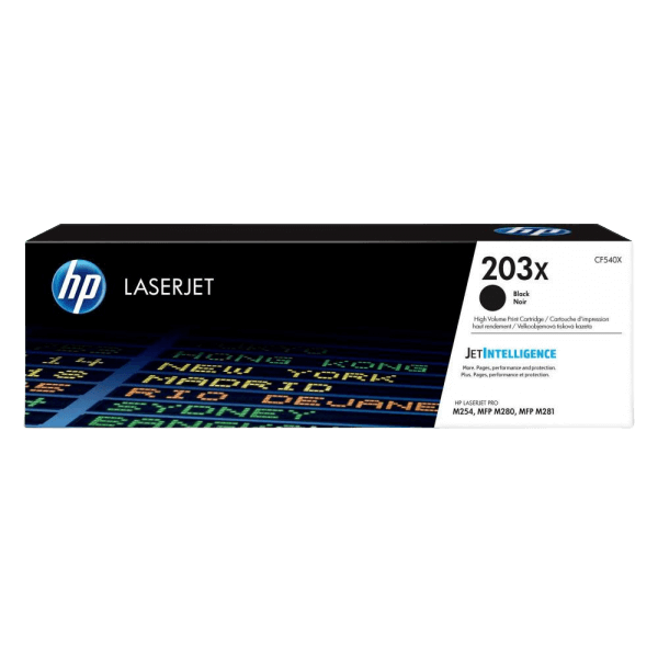 HP Original 203X CF540X XL sort toner | Indhold: 3200 sider