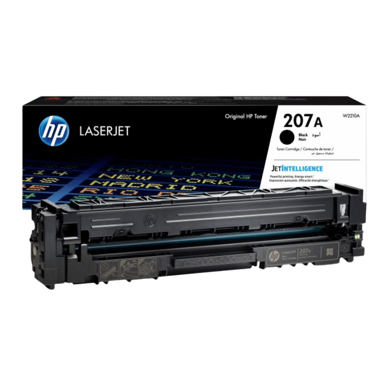 HP Original 207A W2210A sort toner | Indhold: 1350 sider