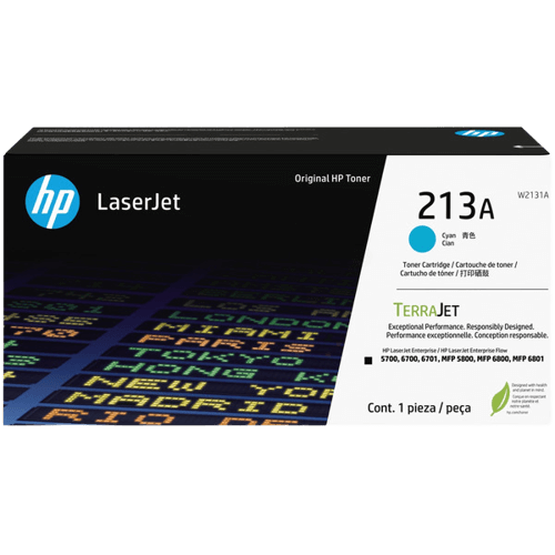 HP Original 213A W2131A cyan toner | Indhold: 3000 sider