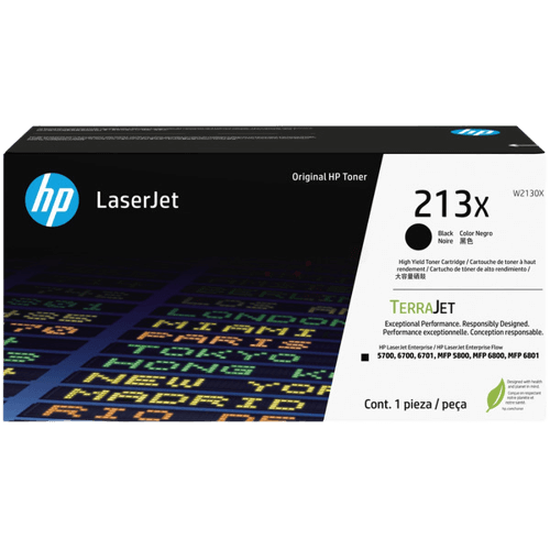HP Original 213X W2130X XL sort toner | Indhold: 9000 sider