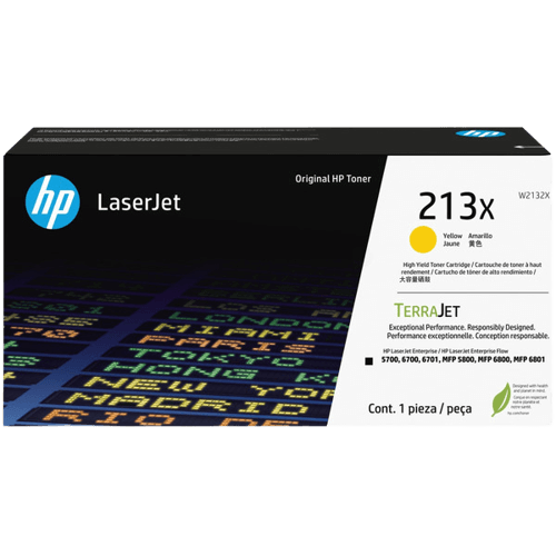 HP Original 213X W2132X XL gul toner | Indhold: 6000 sider