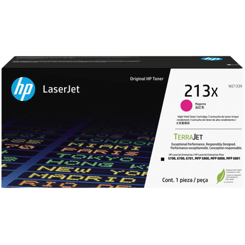 HP Original 213X W2133X XL magenta toner | Indhold: 6000 sider