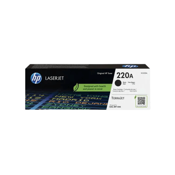 HP Original 220A W2200A sort toner | Indhold: 2000 sider