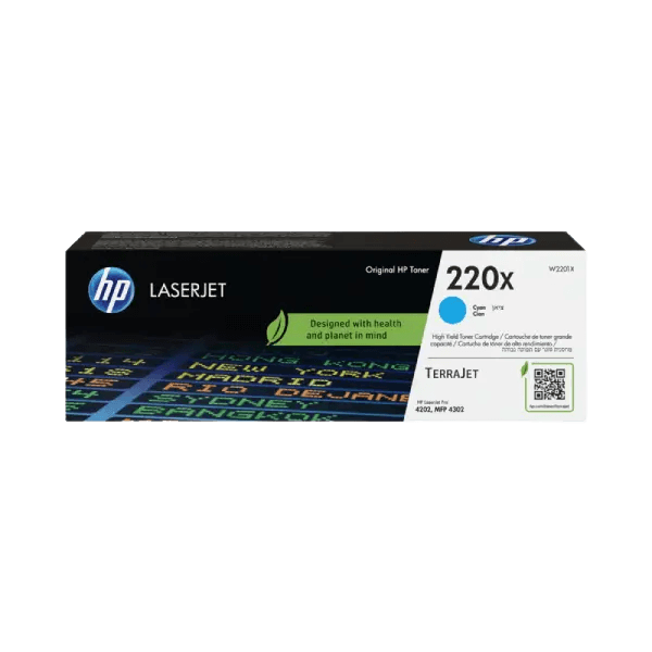 HP Original 220X W2201X XL cyan toner | Indhold: 5500 sider