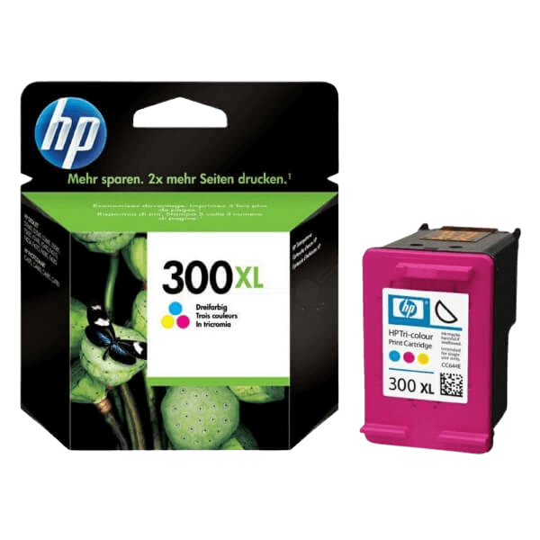 HP Original 300 CC644EE XL 3 farver i én blækpatron | Indhold: 11 ml.