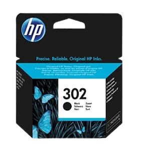 HP Original 302 F6U66AE sort blækpatron | Indhold: 3,5 ml.