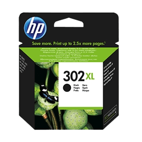 HP Original 302XL F6U68AE sort blækpatron | Indhold: 8,5 ml.