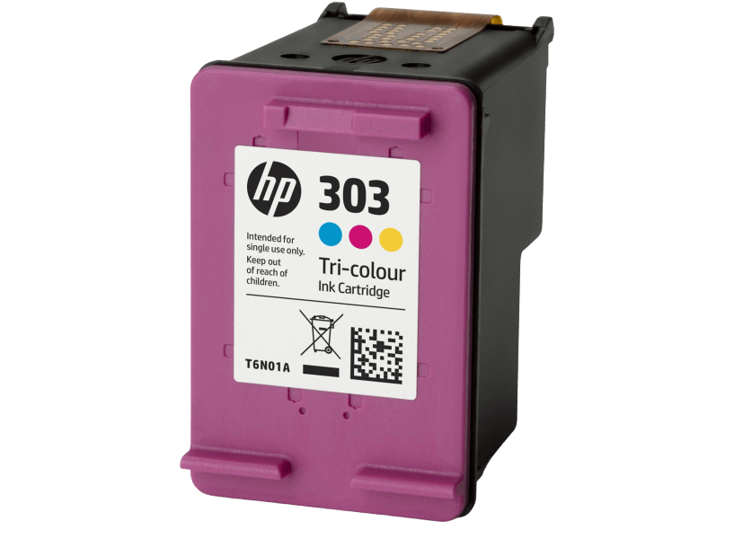 HP Original 303 T6N01AE 3 farver i én blækpatron | Indhold: 4 ml.