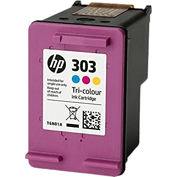 HP Original 303XL T6N03AE 3 farver i én blækpatron | Indhold: 10 ml.