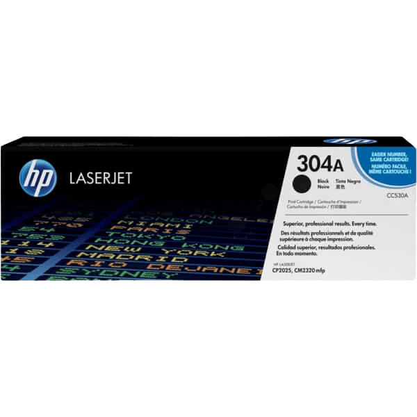 HP Original 304A CC530A XL sort toner | Indhold: 3500 sider