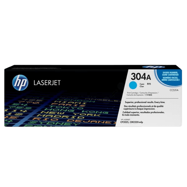HP Original 304A CC531A XL cyan toner | Indhold: 2800 sider