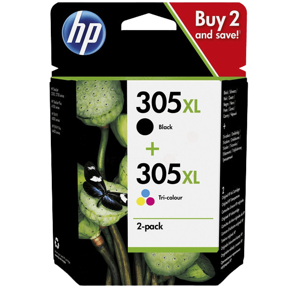 HP Original 305 6ZA94AE XL CMYK rabatpakke | Indhold: 440 sider
