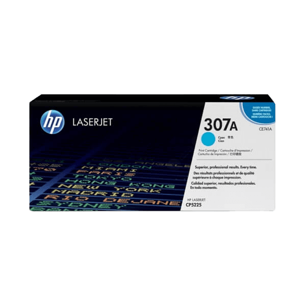 HP Original 307A CE741A cyan toner | Indhold: 7300 sider