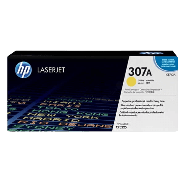 HP Original 307A CE742A gul toner | Indhold: 7300 sider