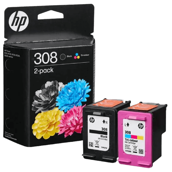 HP Original 308 6L6S6UE CMYK blækpatron | Indhold: 120 sider