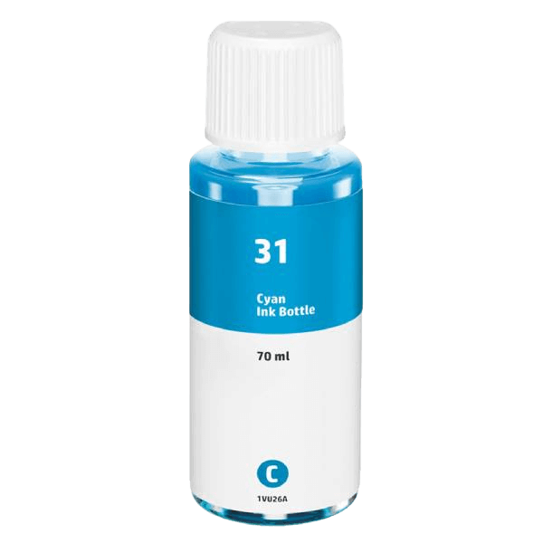 PixoJet HP 31 1VU26AE cyan Blæk refill | Indhold: 8000 sider