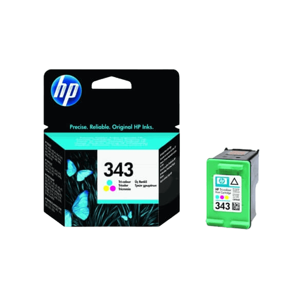 HP Original 343 C8766EE 3 farver i én blækpatron | Indhold: 7 ml.