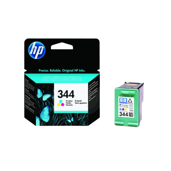 HP Original 344 C9363EE 3 farver i én blækpatron | Indhold: 14 ml.