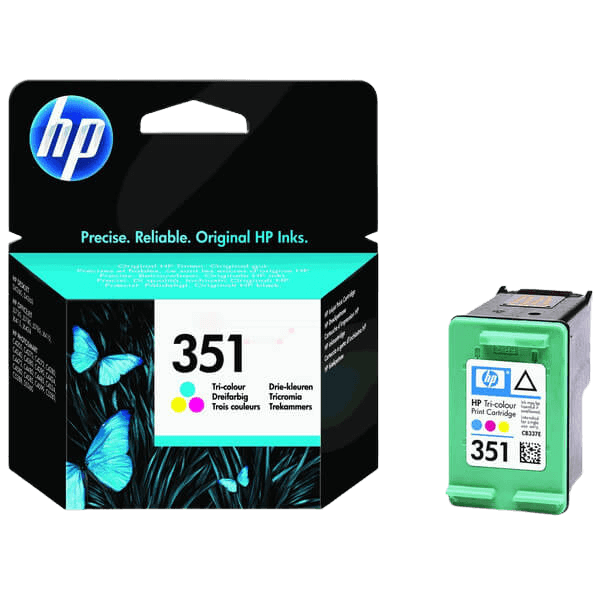 HP Original 351 CB337EE 3 farver i én blækpatron | Indhold: 3 ml.