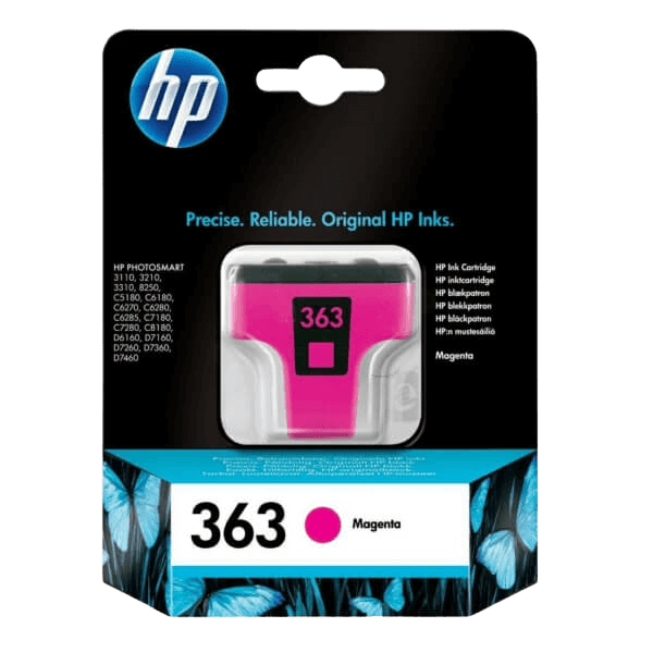 HP Original 363 C8772EE magenta blækpatron | Indhold: 3 ml.