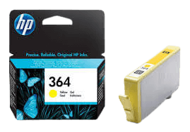 HP Original 364 CB320EE gul blækpatron | Indhold: 3 ml.
