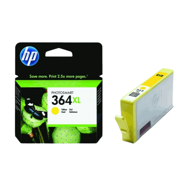 HP Original 364XL CB325EE gul blækpatron | Indhold: 6 ml.