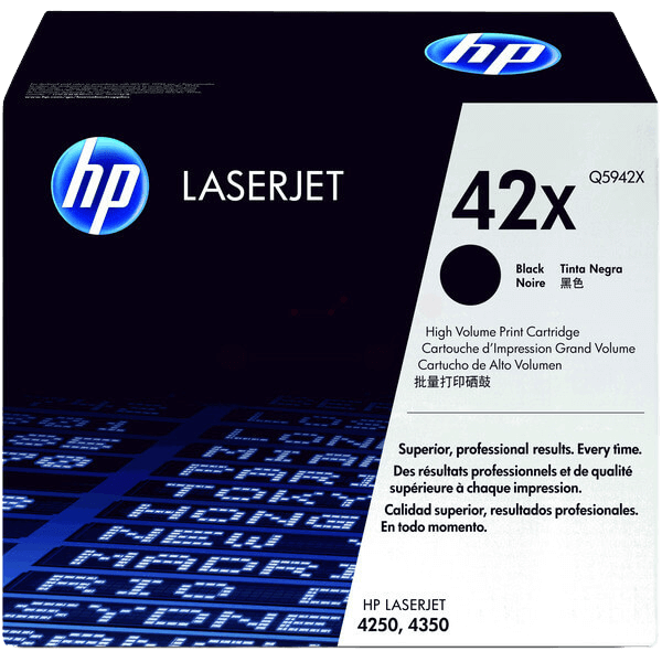 HP Original 42X Q5942X XL sort toner | Indhold: 23000 sider