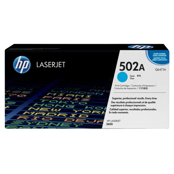 HP Original 502A Q6471A cyan toner | Indhold: 4000 sider