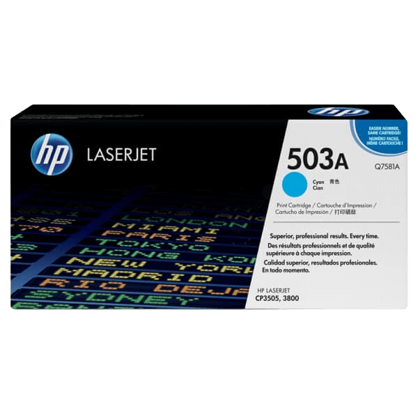 HP Original 503A Q7581A cyan toner | Indhold: 6000 sider