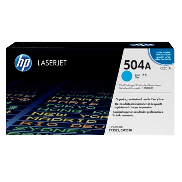 HP Original 504A CE251A cyan toner | Indhold: 7000 sider