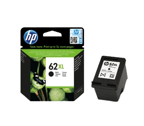 HP Original 62XL C2P05AE sort blækpatron | Indhold: 600 sider