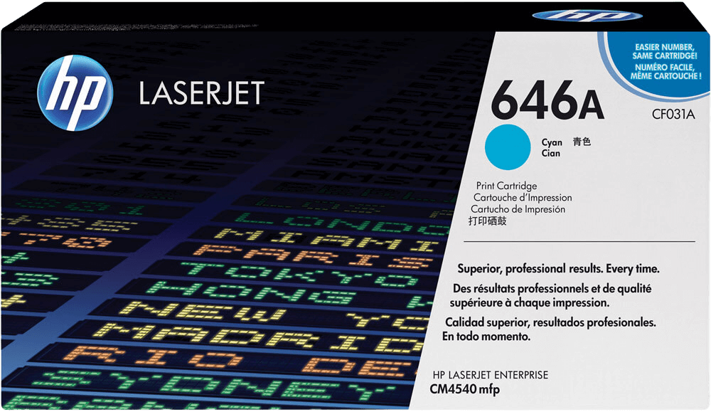 HP Original 646A CF031A cyan toner | Indhold: 11000 sider
