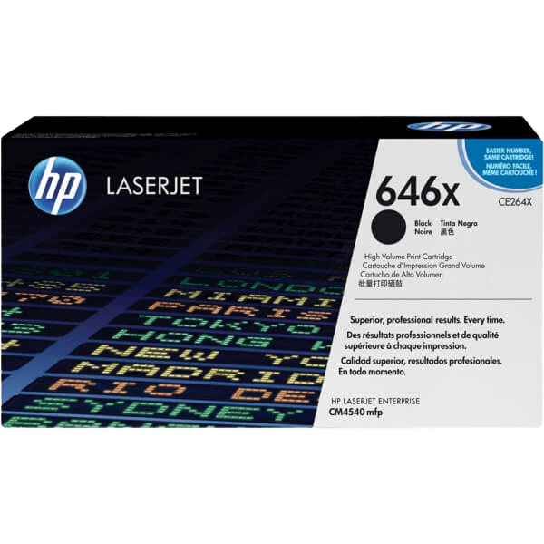 HP Original 646X CE264X XL sort toner | Indhold: 17000 sider