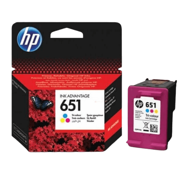 HP Original 651 C2P11AE 3 farver i én blækpatron | Indhold: 300 sider