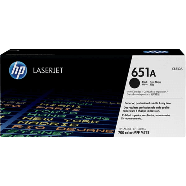 HP Original 651A CE340A sort toner | Indhold: 13500 sider