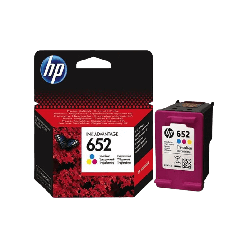 HP Original 652 F6V24AE 3 farver i én blækpatron | Indhold: 200 sider