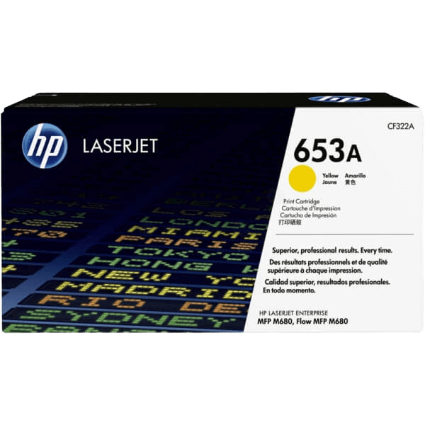 HP Original 653A CF322A gul toner | Indhold: 16000 sider