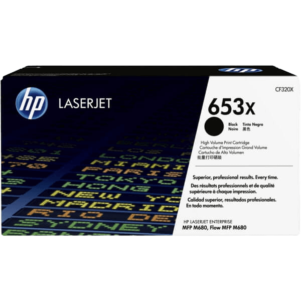 HP Original 653X CF320X XL sort toner | Indhold: 20000 sider