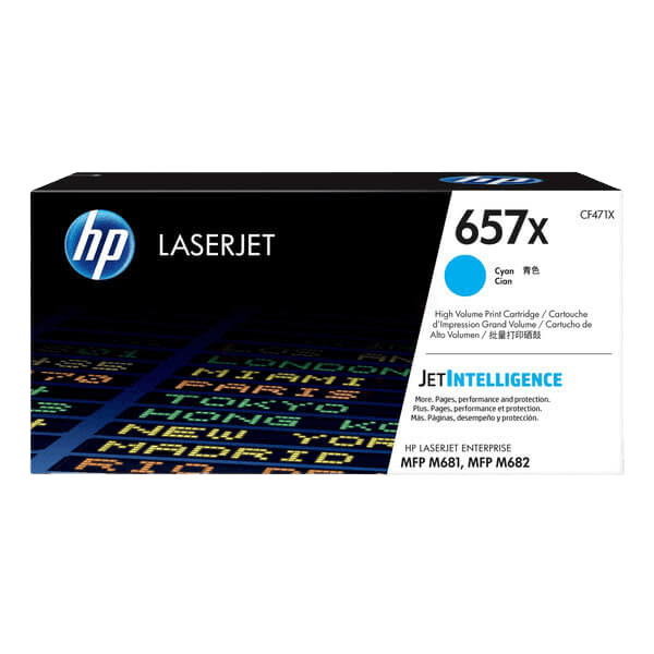 HP Original 657X CF471X XL cyan toner | Indhold: 23000 sider