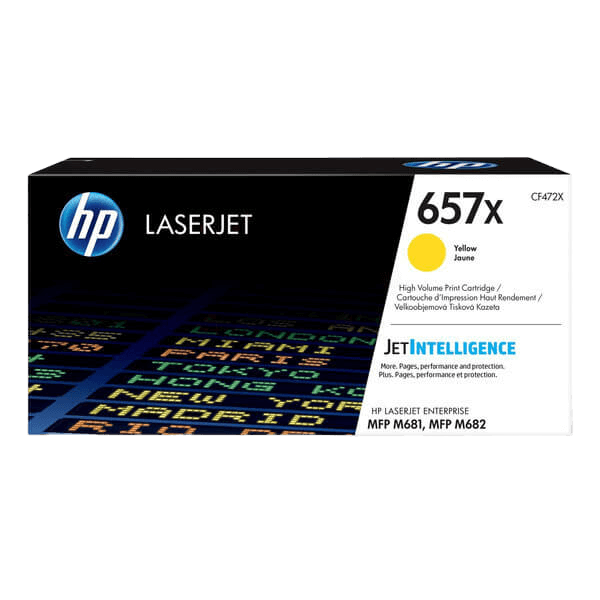 HP Original 657X CF472X XL gul toner | Indhold: 23000 sider