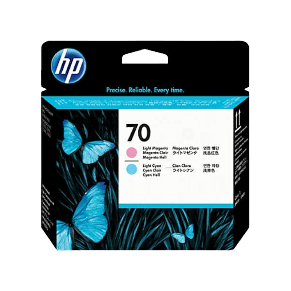 HP Original 70 C9405A cyan / magenta printhoved | Indhold: 130 ml.