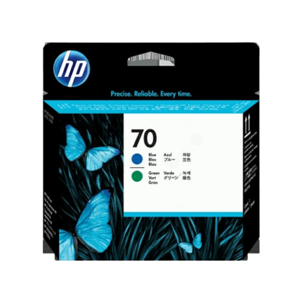 HP Original 70 C9408A cyan printhoved | Indhold: 130 ml.
