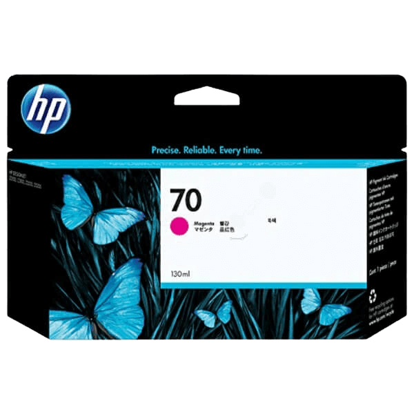 HP Original 70 C9453A magenta blækpatron | Indhold: 130 ml.