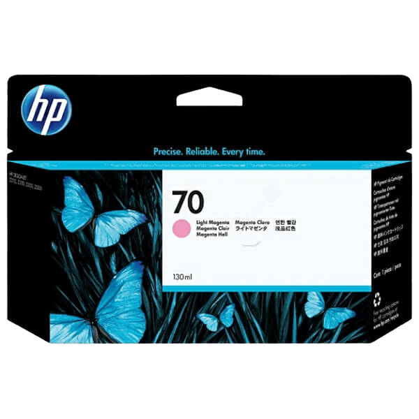 HP Original 70 C9455A lys magenta blækpatron | Indhold: 130 ml.