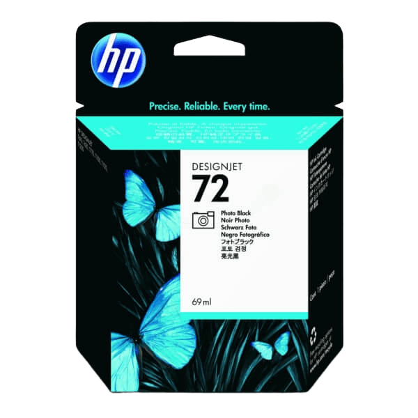 HP Original 72 C9397A foto sort blækpatron | Indhold: 69 ml.