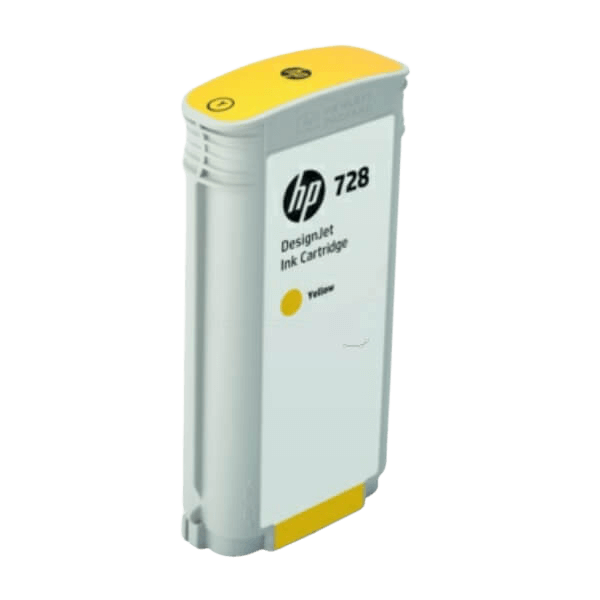 HP Original 728 F9J65A XL gul blækpatron | Indhold: 130 ml.